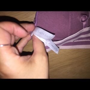 Aeropostale Bralette Pink with striped bottom